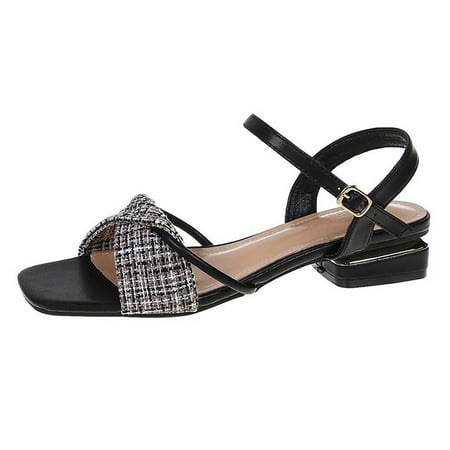 Mackneog Summer Women s New Korean Square Head Button Strap Thick Bottom Casual Large Strap Roman Sandals Women s sandals Black 37 Gift on Clearance
Mackneog Summer Women s New Korean Square Head Button Strap Thick Bottom Casual Large Strap Roman Sandals Women s sandals Black 37 Gift on Clearance