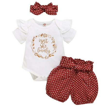 Lovebay Toddler Baby Girl Summer Floral Outfits Ruffle Romper + Shorts + Headband Set 0-18Months
Lovebay Toddler Baby Girl Summer Floral Outfits Ruffle Romper + Shorts + Headband Set 0-18Months