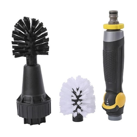 Automatic Scrubber Cleaning Brush W/ Heads Car Wheel Tire Rim Brush