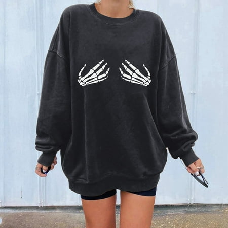 Womens Casual Sweatshirts Solid Color Printing Round Neck Casual Long Sleeve Shirts Oversized Pullover Tops Trendy Comfy Outerwear Sweatshirt Top for Women & Teen Girls
Womens Casual Sweatshirts Solid Color Printing Round Neck Casual Long Sleeve Shirts Oversized Pullover Tops Trendy Comfy Outerwear Sweatshirt Top for Women & Teen Girls