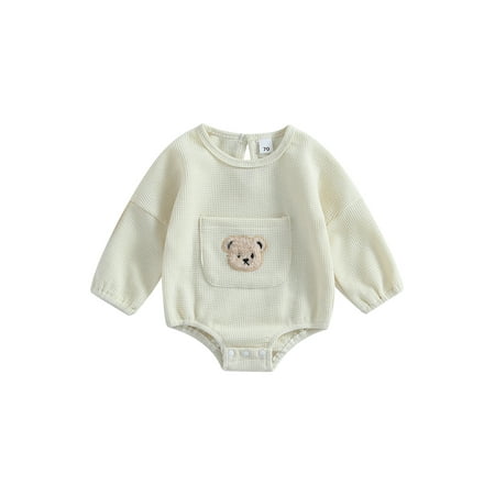 Ma&Baby Newborn Infant Baby Waffle Knit Romper Casual Long Sleeve Bear Embroidery One-Piece Bodysuit Jumpsuit
Ma&Baby Newborn Infant Baby Waffle Knit Romper Casual Long Sleeve Bear Embroidery One-Piece Bodysuit Jumpsuit