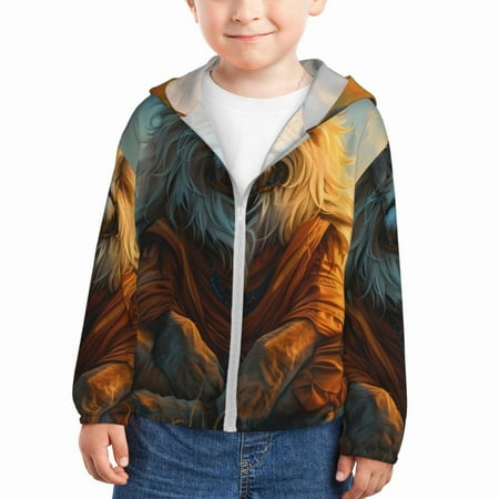 Lukts Prairie Meditating Lion Print Children s Long-Sleeved Sun Protection Clothing Hooded Sweatshirts for Boys and Girls Outdoor Sports-5 Years
Lukts Prairie Meditating Lion Print Children s Long-Sleeved Sun Protection Clothing Hooded Sweatshirts for Boys and Girls Outdoor Sports-5 Years