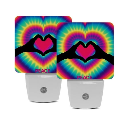 LED Night Lights Plug into Wall 2-Pack 0.5W Plug in Night Light Dusk to Dawn White Bright Nightlight for Bedroom Bathroom Hallway Kitchen Tie Dye Peace Love Heart Rainbow
LED Night Lights Plug into Wall 2-Pack 0.5W Plug in Night Light Dusk to Dawn White Bright Nightlight for Bedroom Bathroom Hallway Kitchen Tie Dye Peace Love Heart Rainbow