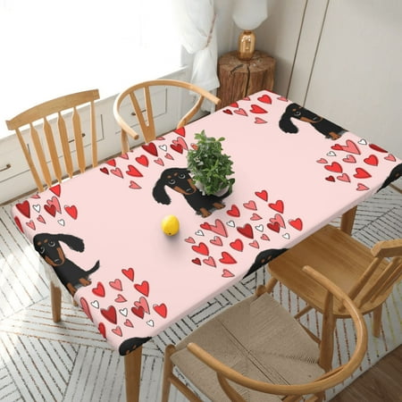 Home Deluxe Tablecloth Cute Dachshund Dog Waterproof Elastic Rim Edged Table Cover- For Christmas Parties And Picnics 5ft
Home Deluxe Tablecloth Cute Dachshund Dog Waterproof Elastic Rim Edged Table Cover- For Christmas Parties And Picnics 5ft
