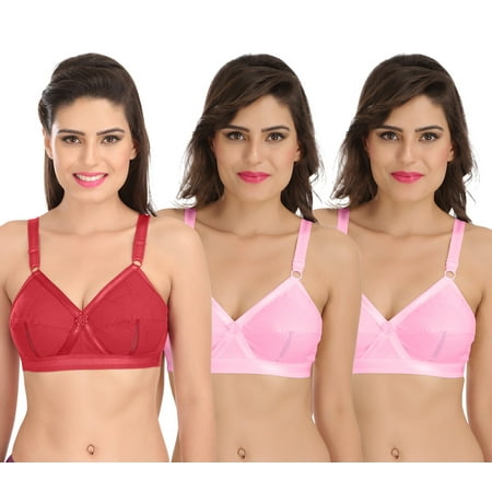 Ossirrio Women Everyday Comfort Full Cup Bra Non Wired Plus Size Cotton Bra Pack of 3
Ossirrio Women Everyday Comfort Full Cup Bra Non Wired Plus Size Cotton Bra Pack of 3