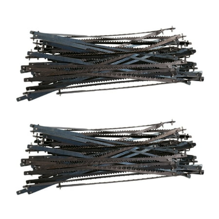 96Pcs 4 Inch 105mm Pinned Scroll Saw Blades Wood Cutting Blade for Saw