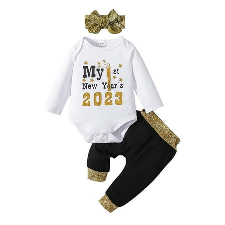 Boys Girls Outfit Set New Year S Letter Prints Bodysuit Romper Pants Headband Outfits Baby Clothes
Boys Girls Outfit Set New Year S Letter Prints Bodysuit Romper Pants Headband Outfits Baby Clothes