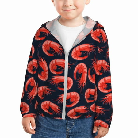 Sun Hoodie for Kids Shrimp No.9052 Long Sleeve Swim Fishing Shirts Sun Protection Zip Up Jacket Clothing Athletic Hoodie
Sun Hoodie for Kids Shrimp No.9052 Long Sleeve Swim Fishing Shirts Sun Protection Zip Up Jacket Clothing Athletic Hoodie