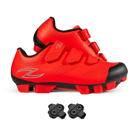 Zol Raptor and Indoor Cycling Shoes with Spd Cleats (11.5 Red)