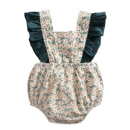 SIEYIO Floral Print Ruffle Baby Rompers Backless Sleeveless for Onesies Cute Bodysuit
SIEYIO Floral Print Ruffle Baby Rompers Backless Sleeveless for Onesies Cute Bodysuit