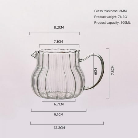 Spree Creative Glass Cup 300/550ml Japanese Style Striped Milk Jug Heat-Resistant Glass With Handle Coffee Milk Tea Separator Cup
Spree Creative Glass Cup 300/550ml Japanese Style Striped Milk Jug Heat-Resistant Glass With Handle Coffee Milk Tea Separator Cup