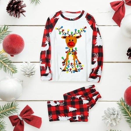 Daddy Sleepwear For Christmas Family Matching Pajamas Cute Big Headed Deer Print Pjs Plaid Long Sleeve Tops And Pants Soft Casusal Holiday Sleepwear
Daddy Sleepwear For Christmas Family Matching Pajamas Cute Big Headed Deer Print Pjs Plaid Long Sleeve Tops And Pants Soft Casusal Holiday Sleepwear