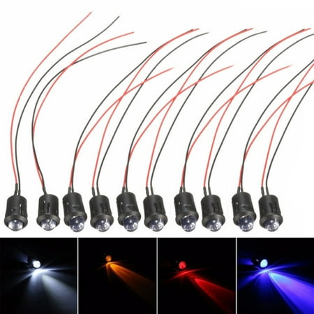 Ledander 30pcs/set Pre-Wired Constant LED Bright Clear Bulb Prewired Led Lamp 12V 10mm
Ledander 30pcs/set Pre-Wired Constant LED Bright Clear Bulb Prewired Led Lamp 12V 10mm