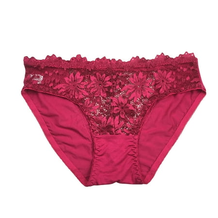 Gaiseeis Women s Fashion Sexy Lace Pattern Hollow Low Waist Solid Color Underpants Wine One Size
Gaiseeis Women s Fashion Sexy Lace Pattern Hollow Low Waist Solid Color Underpants Wine One Size