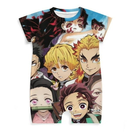 Demon Slayer Baby Romper Anime Romper for Baby Short Sleeve Pajamas for Baby Boy Girl Jumpsuits Sleep And Play 3-24 Months
Demon Slayer Baby Romper Anime Romper for Baby Short Sleeve Pajamas for Baby Boy Girl Jumpsuits Sleep And Play 3-24 Months