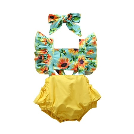 Infant Girls Bodysuits Ruffle Trim Sunflower Floral Printed Newborn Kids Children Loose Fashion Outwear Leisure Spring Summer Rompers Jumpsuits
Infant Girls Bodysuits Ruffle Trim Sunflower Floral Printed Newborn Kids Children Loose Fashion Outwear Leisure Spring Summer Rompers Jumpsuits