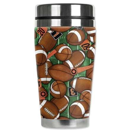Mugzie brand 20-Ounce MAX Stainless Steel Travel Mug with Insulated Wetsuit Cover - Footballs
Mugzie brand 20-Ounce MAX Stainless Steel Travel Mug with Insulated Wetsuit Cover - Footballs