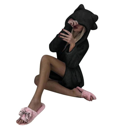 Womens Robes Women s Robes Women Winter Plush Lengthened Shawl Bathrobe Home Clothes Long Sleeved Robe Coat Black
Womens Robes Women s Robes Women Winter Plush Lengthened Shawl Bathrobe Home Clothes Long Sleeved Robe Coat Black