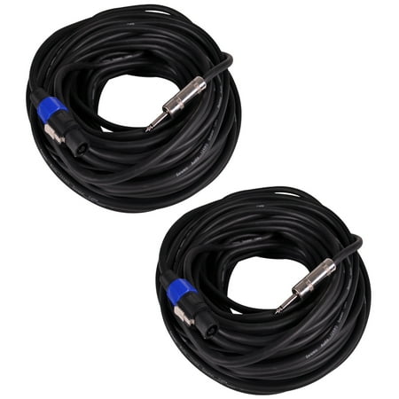Seismic Audio Pair of 100 Foot 12 Gauge Speakon to 1\/4\ Seismic Audio Pair of 100 Foot 12 Gauge Speakon to 1\/4\