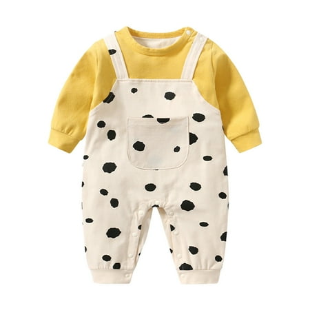 NIUREDLTD Baby Milk Cow Print One Set Baby Crawling Clothes Long Sleeve Baby Romper Boy And Girl Size 6-12 Months
NIUREDLTD Baby Milk Cow Print One Set Baby Crawling Clothes Long Sleeve Baby Romper Boy And Girl Size 6-12 Months