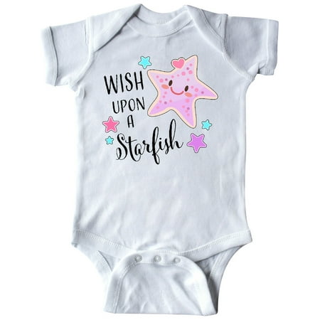 Inktastic Wish Upon a Starfish- cute Gift Baby Boy or Baby Girl Bodysuit