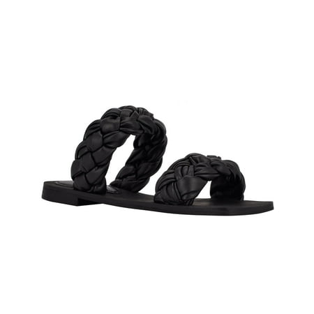 Guess Womens Raign Slip On Woven Slide Sandals