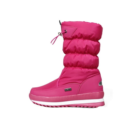 Crocowalk Women Lightweight Platform Winter Warm Shoes Casual Comfort Snowflake Booties Mid Calf Moccasin Boot Plum Red 8
Crocowalk Women Lightweight Platform Winter Warm Shoes Casual Comfort Snowflake Booties Mid Calf Moccasin Boot Plum Red 8