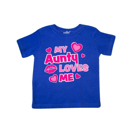 Inktastic My Aunty Loves Me with Hearts and Kiss Gift Toddler Boy or Toddler Girl T-Shirt
Inktastic My Aunty Loves Me with Hearts and Kiss Gift Toddler Boy or Toddler Girl T-Shirt