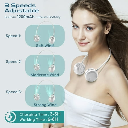 Innens Neck Fan Portable Mini Fan Hand-Free Cooling Personal Fan for Sport Walking Climbing
Innens Neck Fan Portable Mini Fan Hand-Free Cooling Personal Fan for Sport Walking Climbing