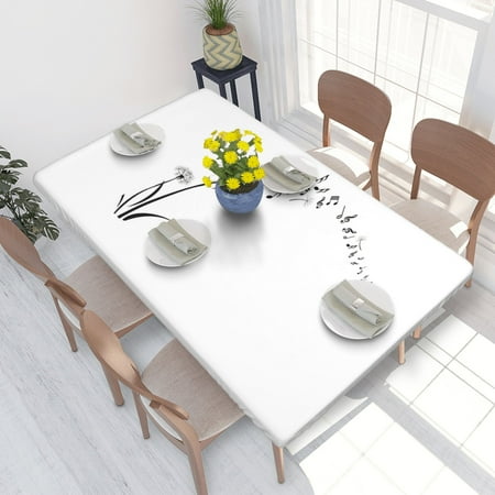 Home Deluxe Tablecloth Flying Dandelions With Notes Music Waterproof Elastic Rim Edged Table Cover- For Christmas Parties And Picnics 4ft
Home Deluxe Tablecloth Flying Dandelions With Notes Music Waterproof Elastic Rim Edged Table Cover- For Christmas Parties And Picnics 4ft