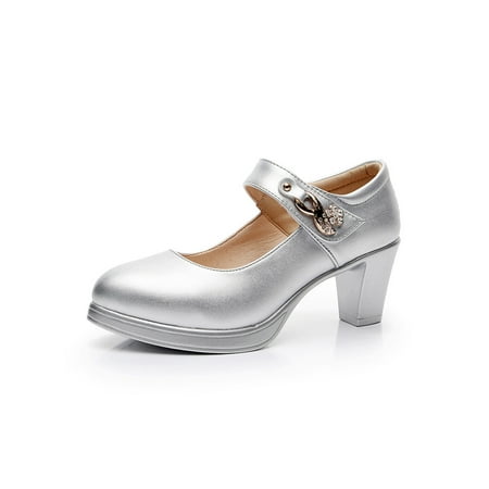 Rotosw Womens Dress Pump Shoes One-strap High Heels Pointed Toe Pumps Women Mary Jane Ladies Lightweight Chunky Work Shoe Silver 5CM 7
Rotosw Womens Dress Pump Shoes One-strap High Heels Pointed Toe Pumps Women Mary Jane Ladies Lightweight Chunky Work Shoe Silver 5CM 7