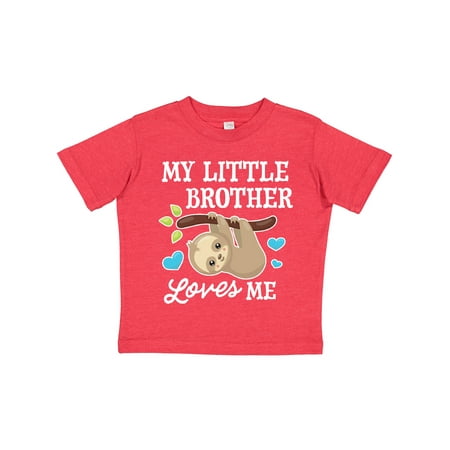 Inktastic My Little Brother Loves Me with Sloth and Hearts Gift Toddler Boy or Toddler Girl T-Shirt
Inktastic My Little Brother Loves Me with Sloth and Hearts Gift Toddler Boy or Toddler Girl T-Shirt