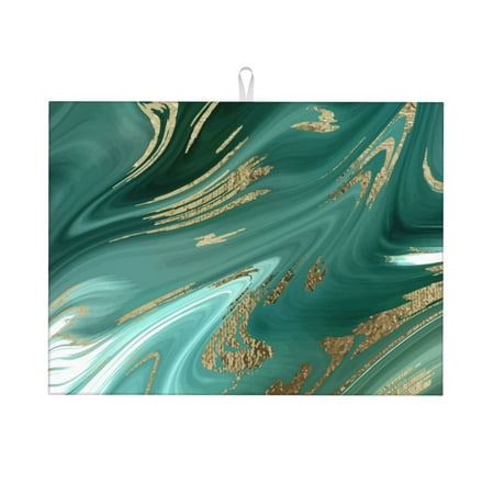 Sigee Green And Gold Marble for Dish Drying Mat for Kitchen Counter Premium Kitchen Drying Mat 18 x 24 Dish Drying Pad
Sigee Green And Gold Marble for Dish Drying Mat for Kitchen Counter Premium Kitchen Drying Mat 18 x 24 Dish Drying Pad