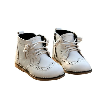 Rockomi Girls Comfort Leather Shoes Lightweight Mid Top Brogue Boot Dress Wedding Breathable Round Toe Booties Beige Plush Lining 4.5c
Rockomi Girls Comfort Leather Shoes Lightweight Mid Top Brogue Boot Dress Wedding Breathable Round Toe Booties Beige Plush Lining 4.5c