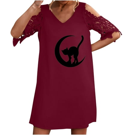 Wedding Dress Women s Summer Sexy Printed V-Neck Lace Cold Shoulder Short Sleeeve Dresses corset dress
Wedding Dress Women s Summer Sexy Printed V-Neck Lace Cold Shoulder Short Sleeeve Dresses corset dress