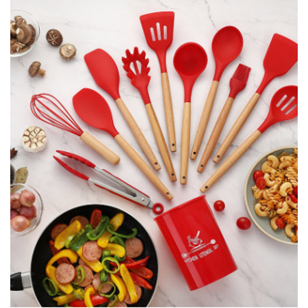 Livesture Silicone Kitchenware Cooking Utensils Set Heat Resistant Kitchen Non-Stick Cooking Utensils Baking Tools Red
Livesture Silicone Kitchenware Cooking Utensils Set Heat Resistant Kitchen Non-Stick Cooking Utensils Baking Tools Red