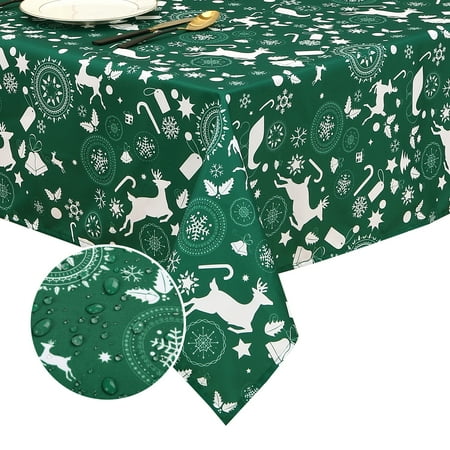 FairOnly Christmas Rectangle Table Cloth Waterproof & Wrinkle Resistant Indoor Outdoor Spillproof Fabric Tablecloth for Outdoor Picnic Kitchen Green 60 x84
FairOnly Christmas Rectangle Table Cloth Waterproof & Wrinkle Resistant Indoor Outdoor Spillproof Fabric Tablecloth for Outdoor Picnic Kitchen Green 60 x84