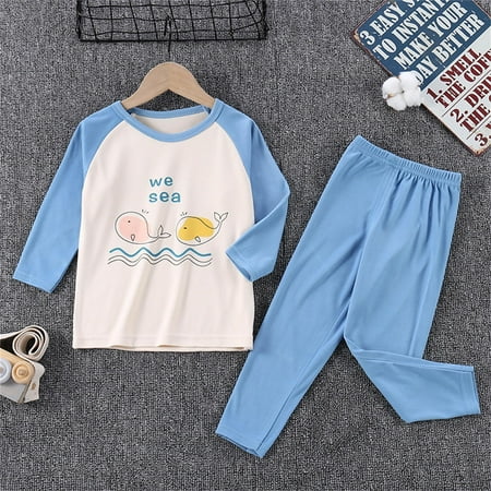 Hbdhejl Toddler Girls Pajamas Boys Thermal Underwear Homewear Base Pajamas Childrens Clothing Blue 12-18 Months
Hbdhejl Toddler Girls Pajamas Boys Thermal Underwear Homewear Base Pajamas Childrens Clothing Blue 12-18 Months