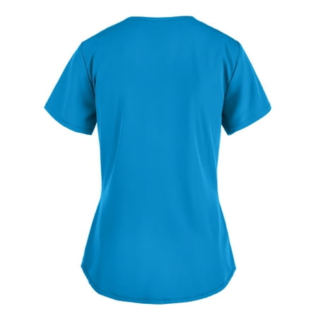 

CZHJS Scrubs_Tops Nursing Shirts Working Wear Uniforms Shirt Shamrock Clover Graphic Loose Fitting Short Sleeve Tees V-Neck Tops Women Summer Tunic Casual St Patrick s Dressy Blue XL