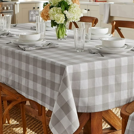 Farmhouse Living Buffalo-Check Tablecloth 52 x 52 Gray/White
Farmhouse Living Buffalo-Check Tablecloth 52 x 52 Gray/White