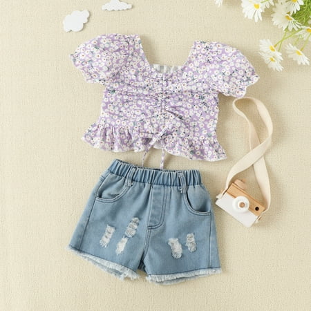 Hunpta Newborn Toddlers Kids Girl Clothes Floral Prints Top Jeans Shorts Pants 2Pcs Outfits Set
Hunpta Newborn Toddlers Kids Girl Clothes Floral Prints Top Jeans Shorts Pants 2Pcs Outfits Set
