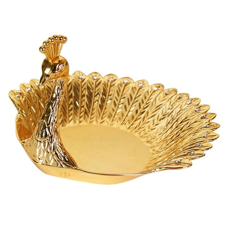 1Pc Golden Peacocks Shape Fruit Plate Candy Tray Practical Snack Plate (Golden)
1Pc Golden Peacocks Shape Fruit Plate Candy Tray Practical Snack Plate (Golden)