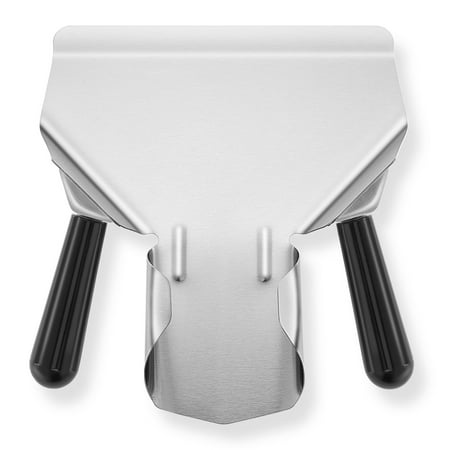 Olde Midway French Fry Scoop with Dual Handles Stainless Steel Fry Scooper