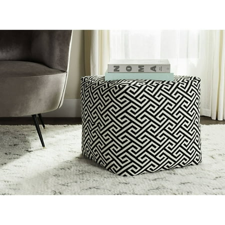Better Homes and Gardens Greek Key Pouf