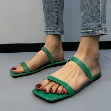 Aayomet Women Sandals Women Summer Breathable Fashion Colorful Portable Flat Casual Open Toe Square Head Beach Cool Outing Green 8.5
Aayomet Women Sandals Women Summer Breathable Fashion Colorful Portable Flat Casual Open Toe Square Head Beach Cool Outing Green 8.5