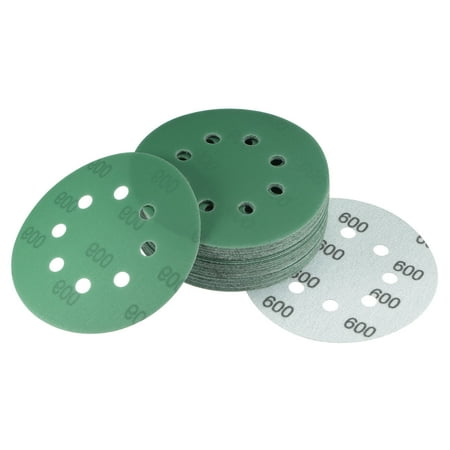 50 Pack Green Film Sanding Disc 600 Grits 5-Inch 8-Hole Aluminum Oxide Abrasive Hook and Loop Backed Sandpapers
50 Pack Green Film Sanding Disc 600 Grits 5-Inch 8-Hole Aluminum Oxide Abrasive Hook and Loop Backed Sandpapers