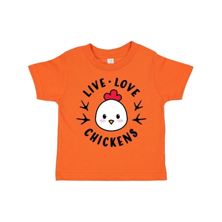 Inktastic Live Love Chickens Gift Toddler Boy or Toddler Girl T-Shirt