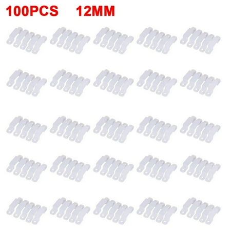 50/100X LED Strip Light Holder Soft Silicone Fixing Clip for Max 10/12mm Width