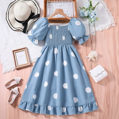 Hbdhejl Toddler Girls Dress Short Sleeve Prints Princess Dress Dance Party Dresses Clothes Blue 7-8 Years
Hbdhejl Toddler Girls Dress Short Sleeve Prints Princess Dress Dance Party Dresses Clothes Blue 7-8 Years