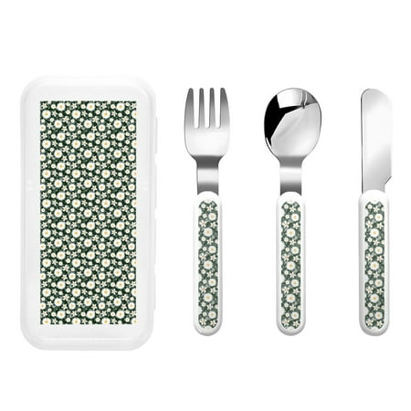 Easygdp White Daisies and Bee 3-Piece Flatware Set Kids Silverware Stainless Steel Toddler Kids Utensils Safe for Preschooler Children
Easygdp White Daisies and Bee 3-Piece Flatware Set Kids Silverware Stainless Steel Toddler Kids Utensils Safe for Preschooler Children